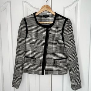 Black and white check Mario Serrani jacket.